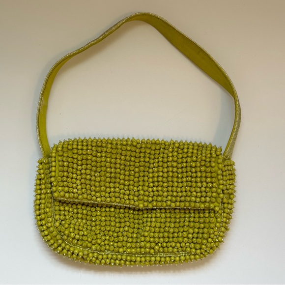 Mango Bags Mango Green Beaded Shoulder Bag Poshmark
